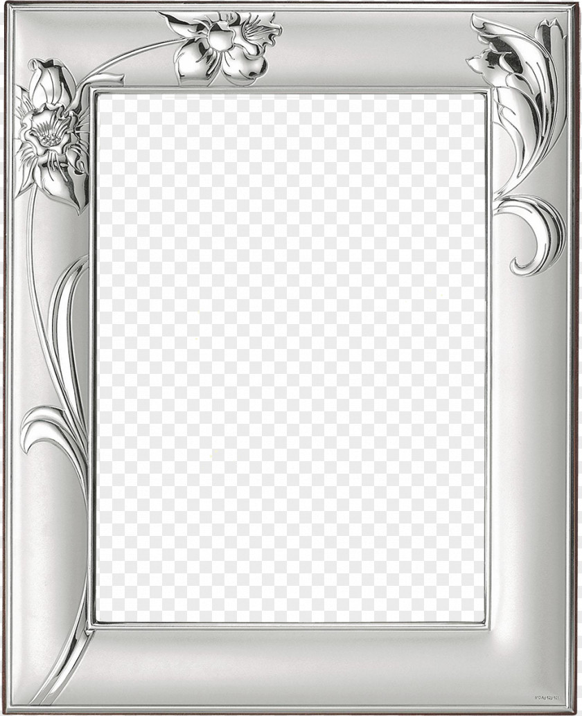 Silver Frame Picture Frames Gift Wrapping PNG