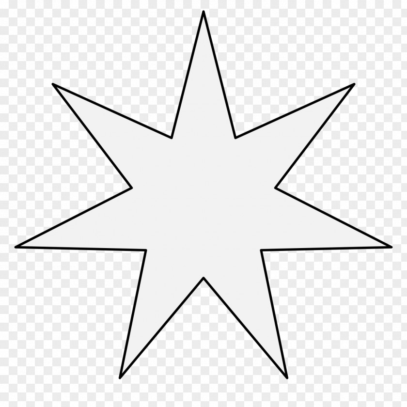 Symbol Heptagram Line Blue Star Wicca PNG