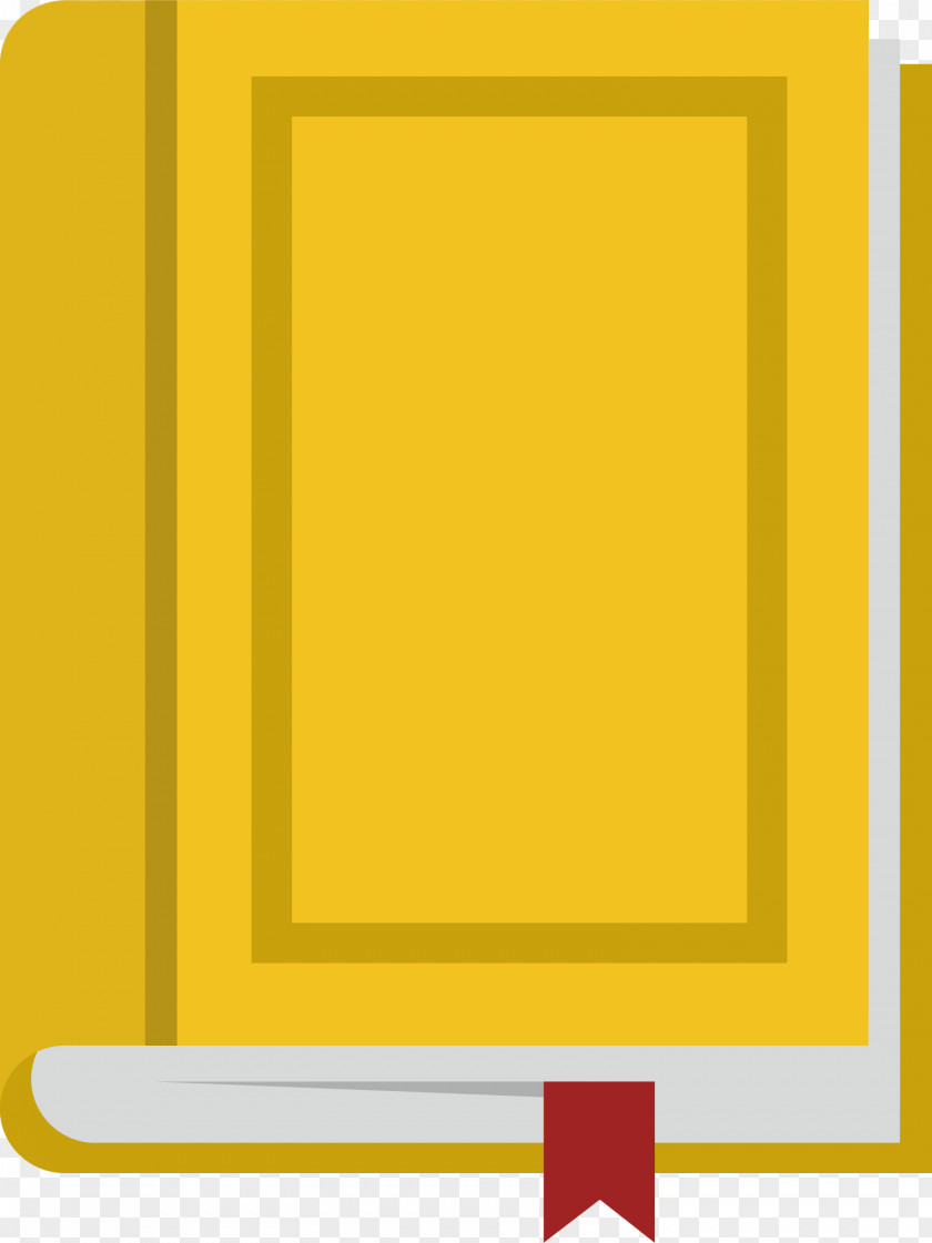 Yellow Book Picture Frame Area Pattern PNG