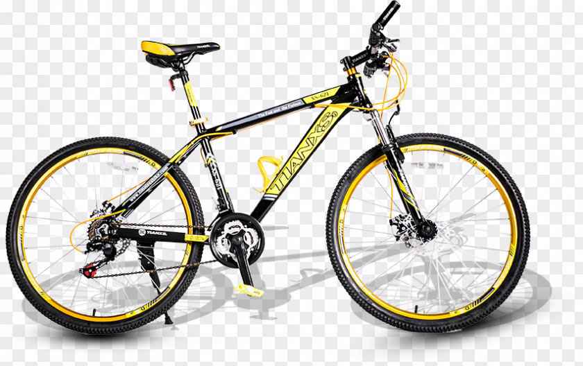 Yellow Fresh Bike Decoration Bicycle Mountain Shimano Cycling Cube Bikes PNG