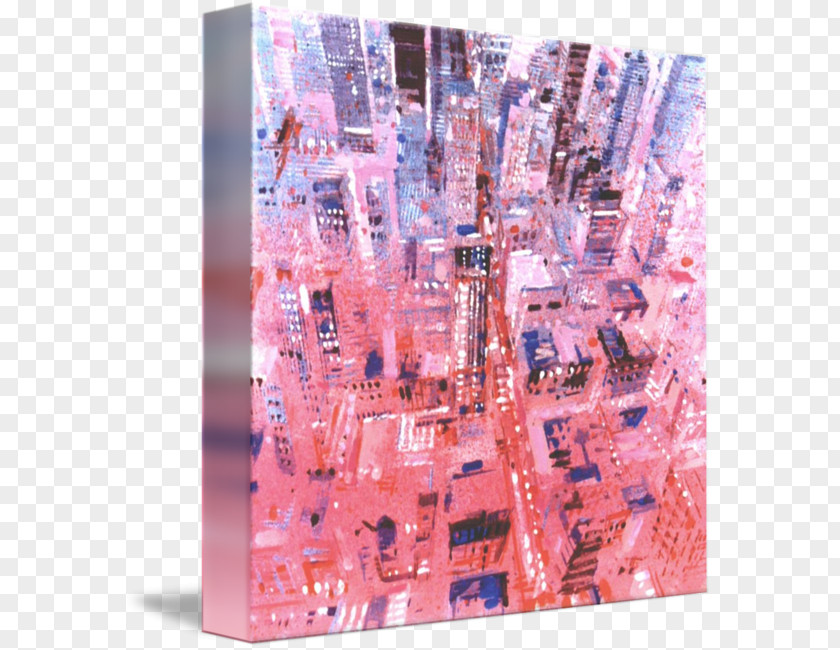 Collage Square Meter Pink M PNG