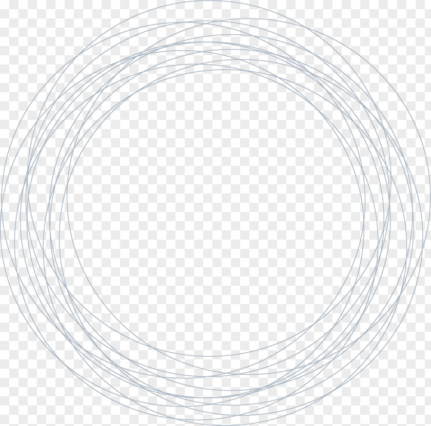 Hand Painted Gray Circle Wire PNG