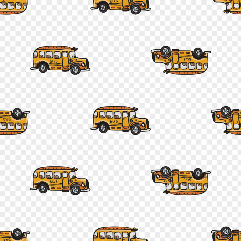 Truck Wallpaper Vector Bus Yellow Cartoon Euclidean PNG