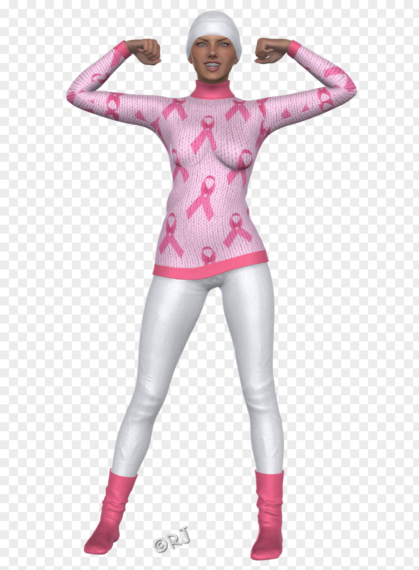 Cancer Survivor Spandex Costume Pink M Textile Leggings PNG