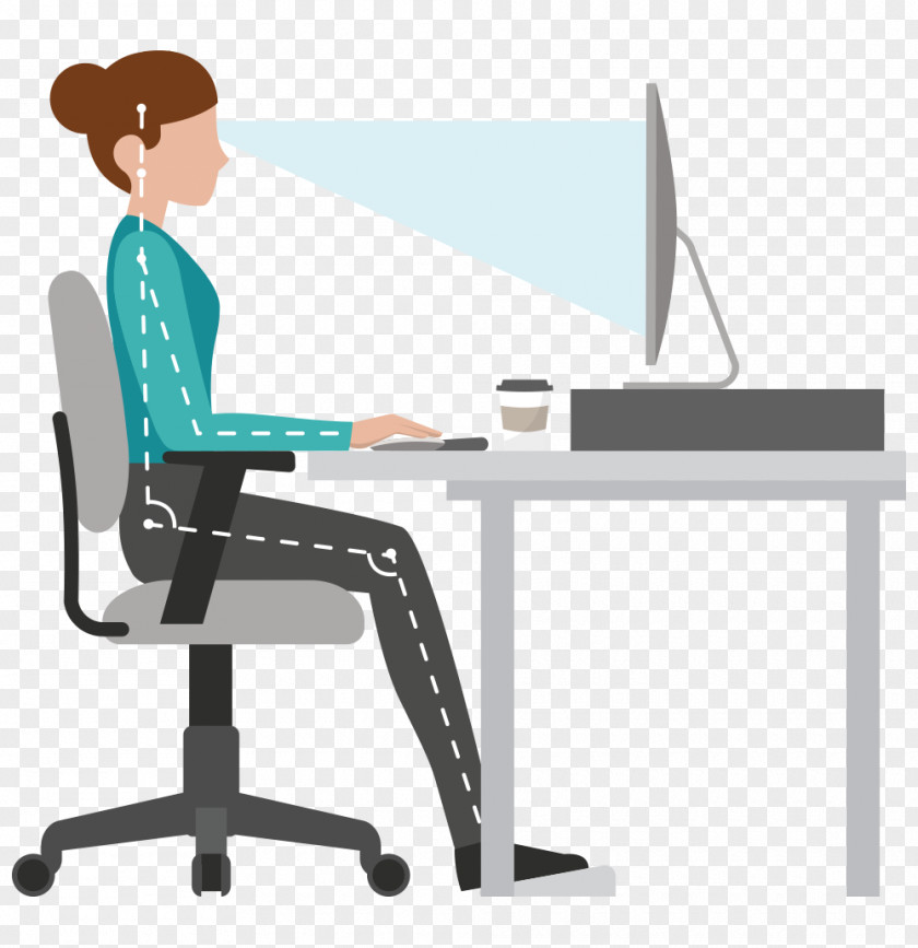 Ergonomic Office & Desk Chairs Human Factors And Ergonomics Sitting Workstation PNG