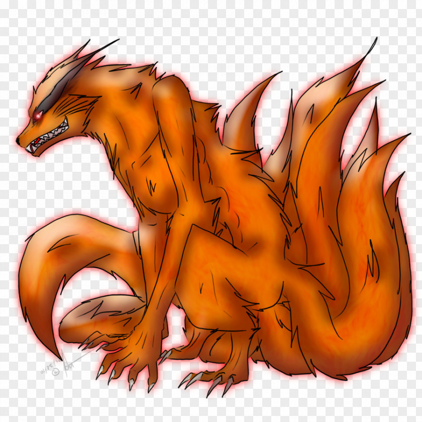 Nine Tailed Fox Nine-tailed Naruto Uzumaki Kurama Drawing PNG