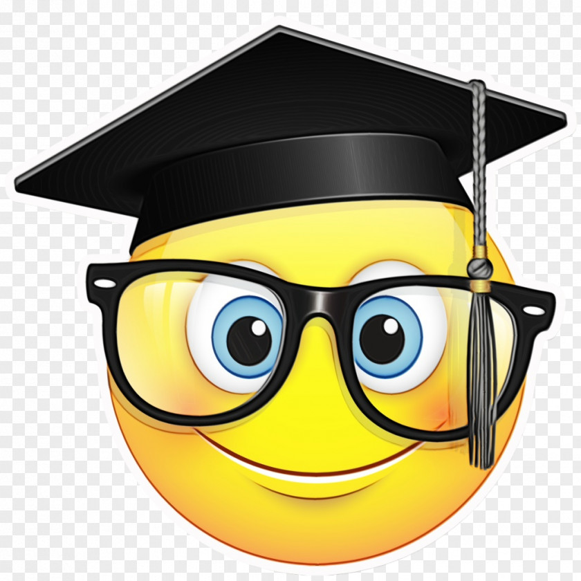 Cap Smiley Emoji School PNG