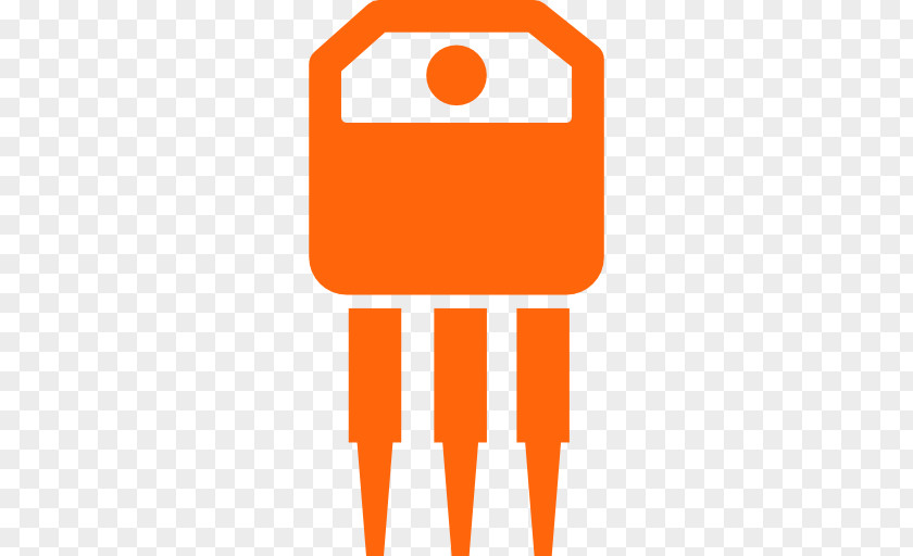 Circuit Component Orange Background PNG