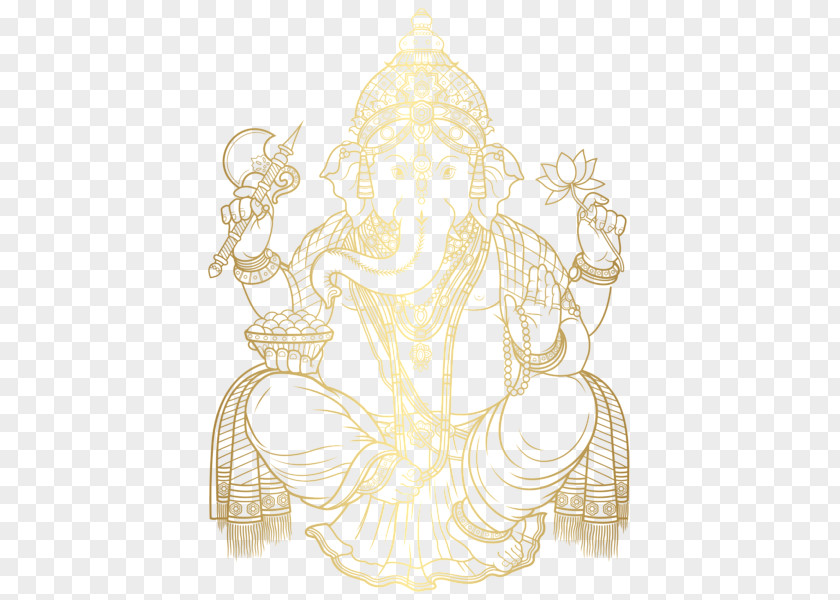 Ganesha Illustration Drawing Image PNG