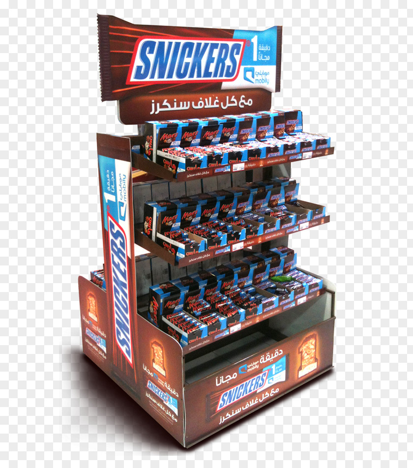 Snickers Chocolate Bar Gondola Advertising PNG
