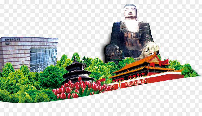 Tourist Landmarks Buddha Pattern Architecture Logo Icon PNG
