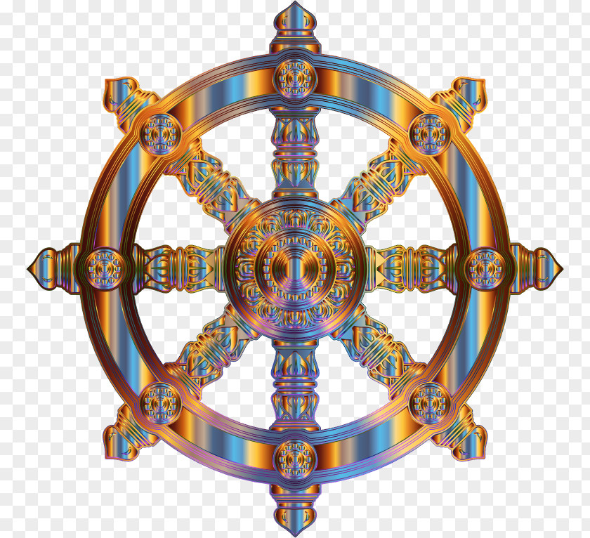 Wheel Of Dharma Dharmachakra Buddhist Symbolism Buddhism PNG