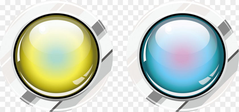 Color Glass Button Euclidean Vector PNG