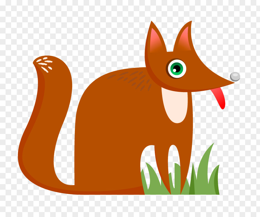 Little Fox Whiskers Red Cat Clip Art PNG
