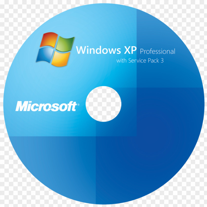 Windows CD Cover Pic XP Microsoft 7 Service Pack Compact Disc PNG