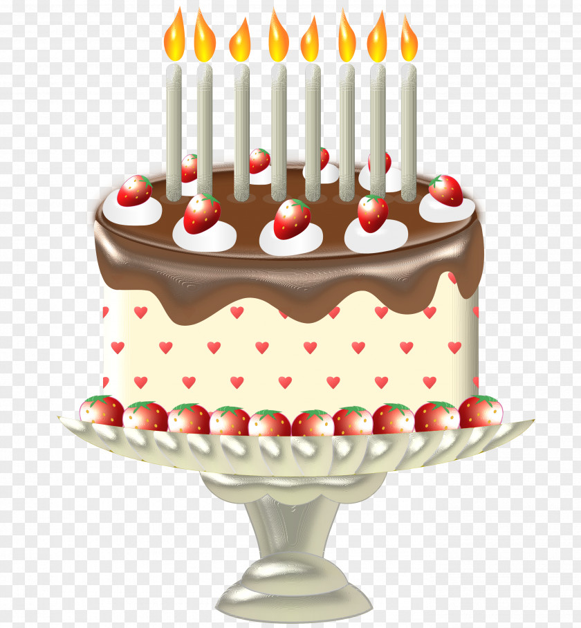 Birthday Cake Torte Cream Pie Chocolate PNG