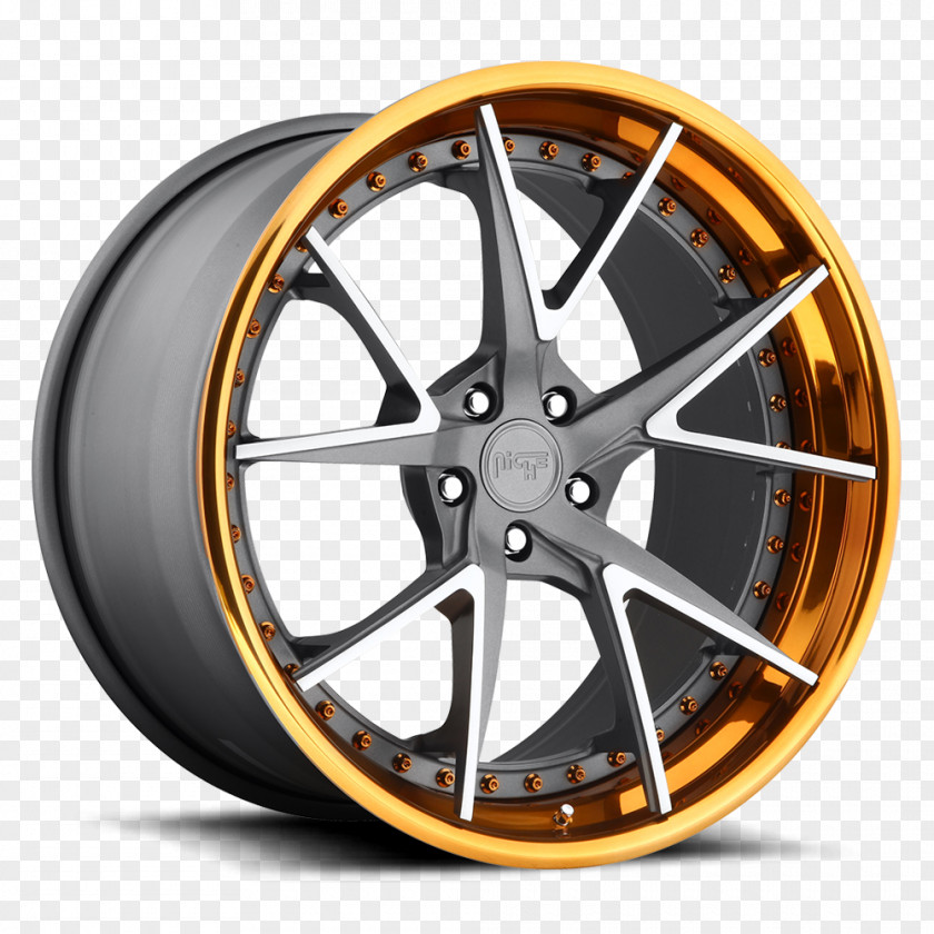 Textured Metal Alloy Wheel Car Luxury Vehicle Tire Spoke PNG