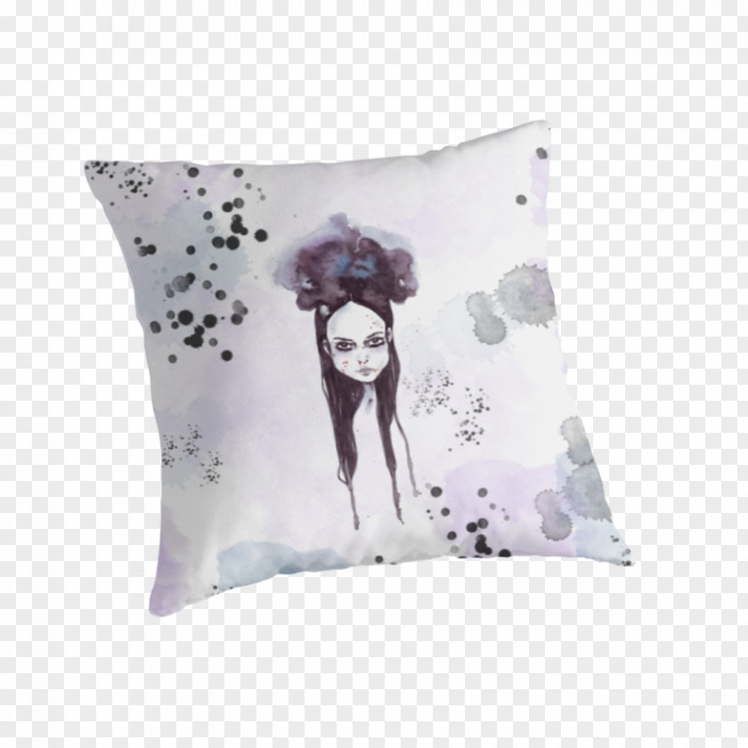 Wednesday Addams Throw Pillows Cushion PNG