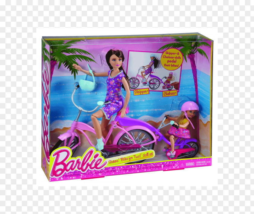 Barbie Skipper Doll Toy Bicycle PNG