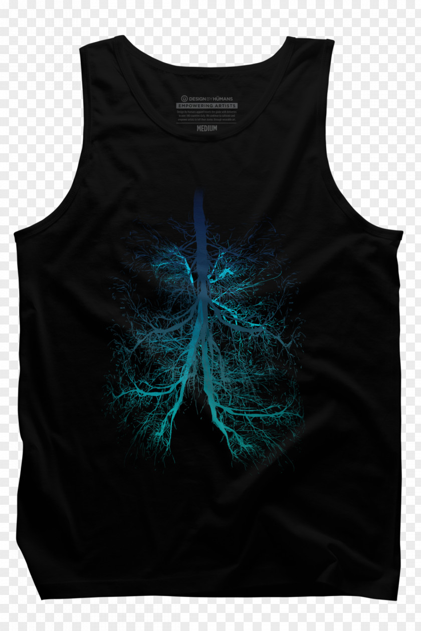 Lung Electric Blue Teal Samsung Galaxy S8 T-shirt Aqua-Lung PNG