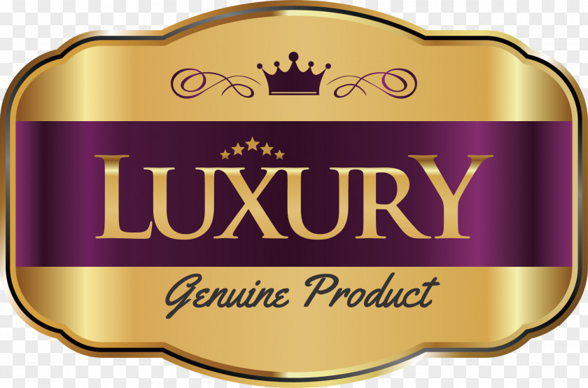 Luxury Label Vector Pixel PNG