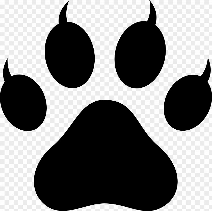 Paw Silhouette Cat Kitten Dog Clip Art PNG