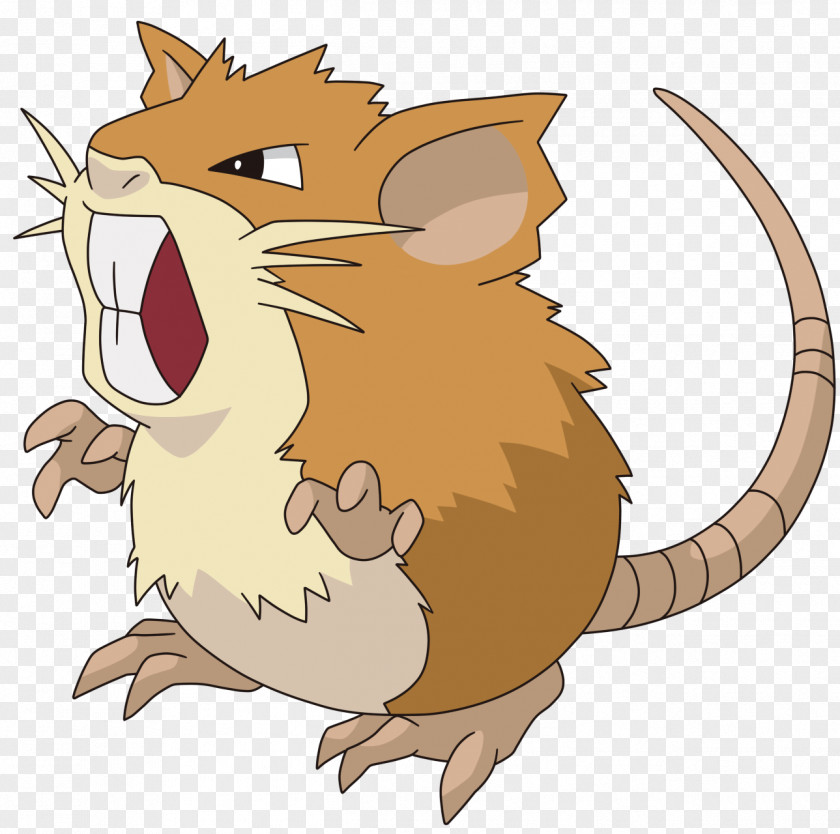Pikachu Pokémon Crystal Red And Blue Raticate PNG