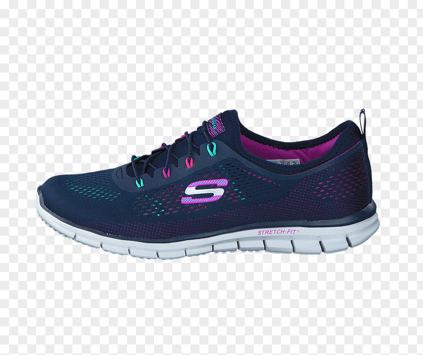 Blue Skechers Walking Shoes For Women Sports Footwear Casual Wear Skate Shoe PNG