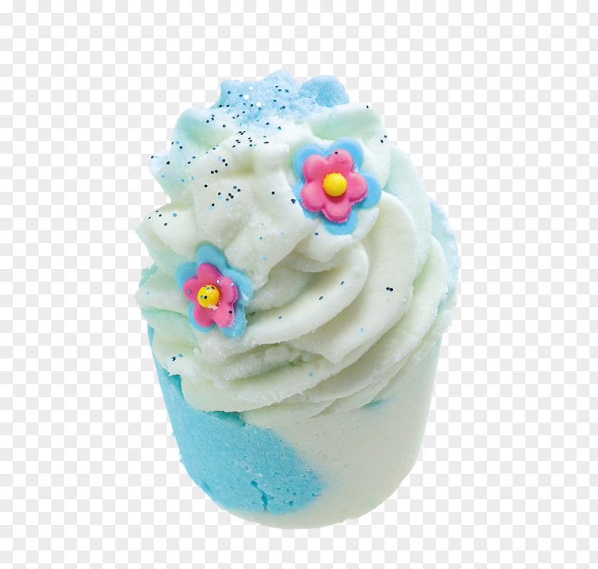 Cake Cupcake Cream Crumble Frosting & Icing Bath Bomb PNG