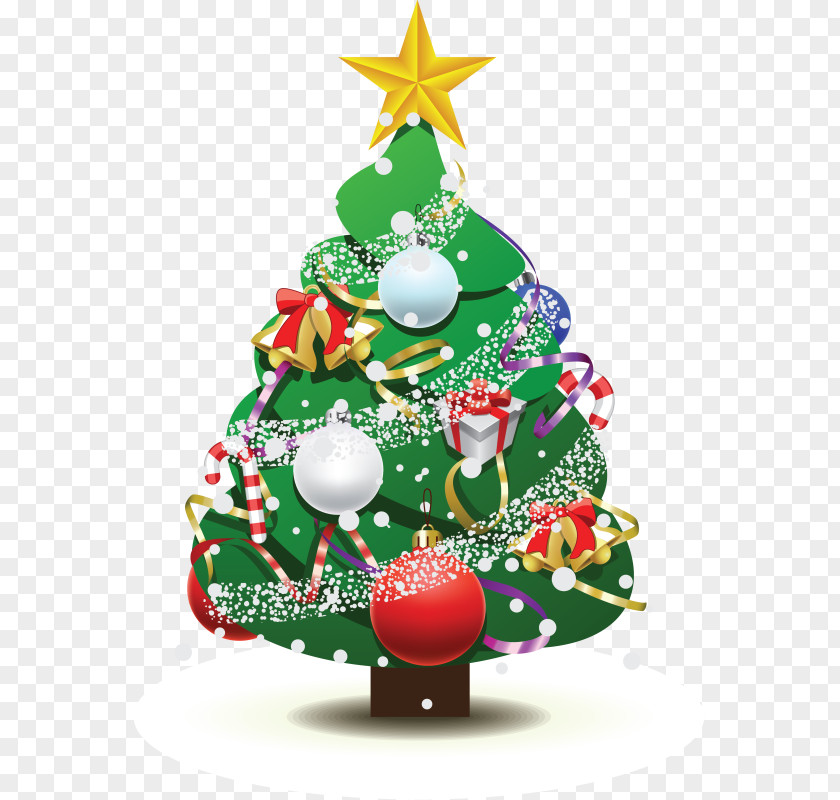 Christmas Tree And Holiday Season Santa Claus Happiness PNG