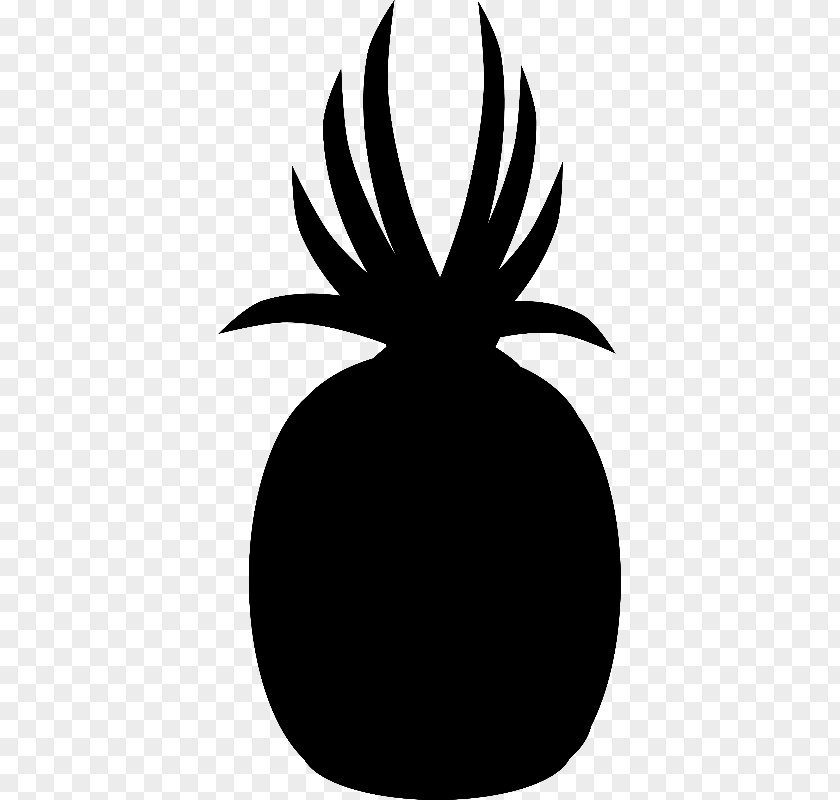 Pineapple Vector Silhouette Black And White Auglis PNG