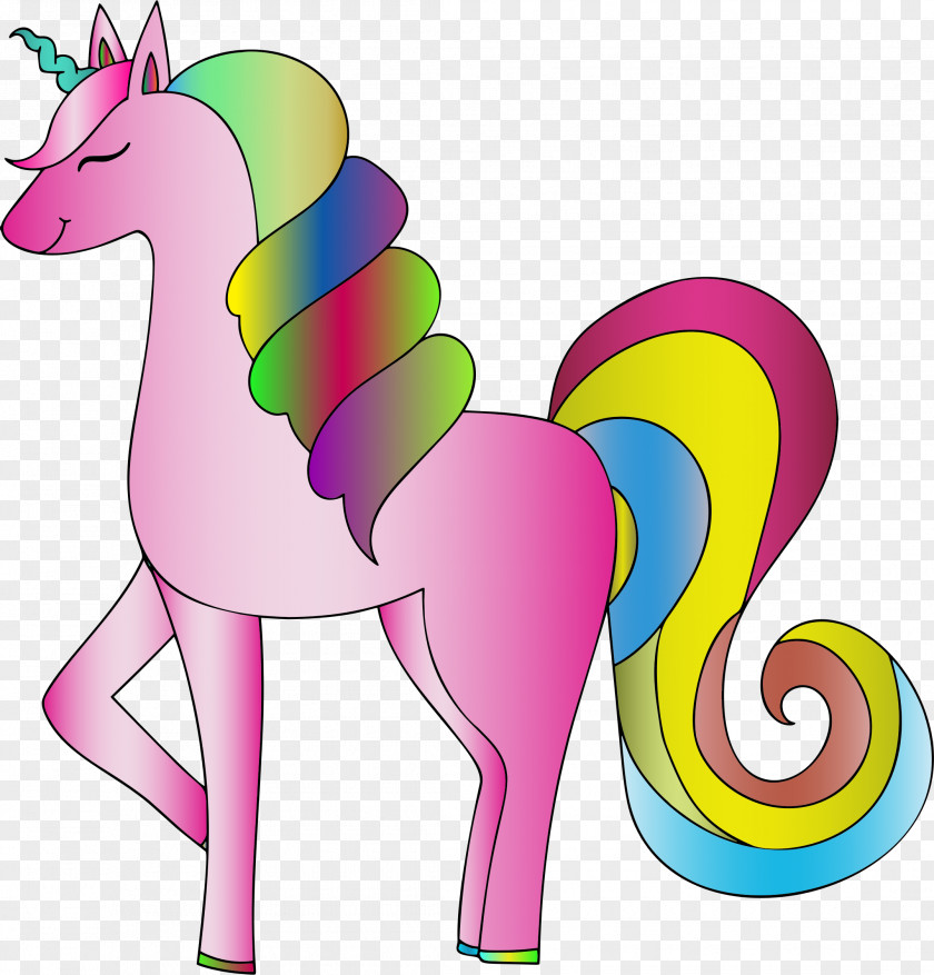 Unicorn Pony Clip Art Line Openclipart PNG