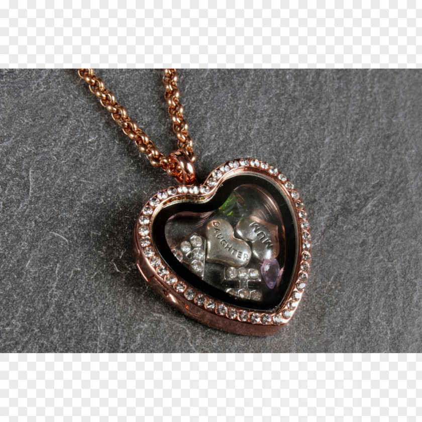 Necklace Locket Gemstone Brown PNG