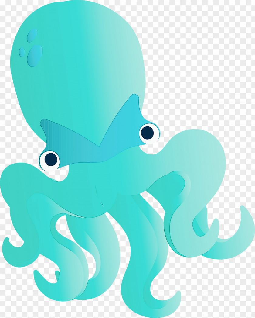 Octopus Aqua Turquoise Giant Pacific PNG