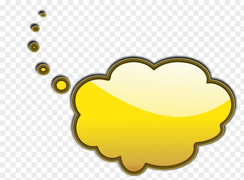 Smile Heart Thought Cloud PNG