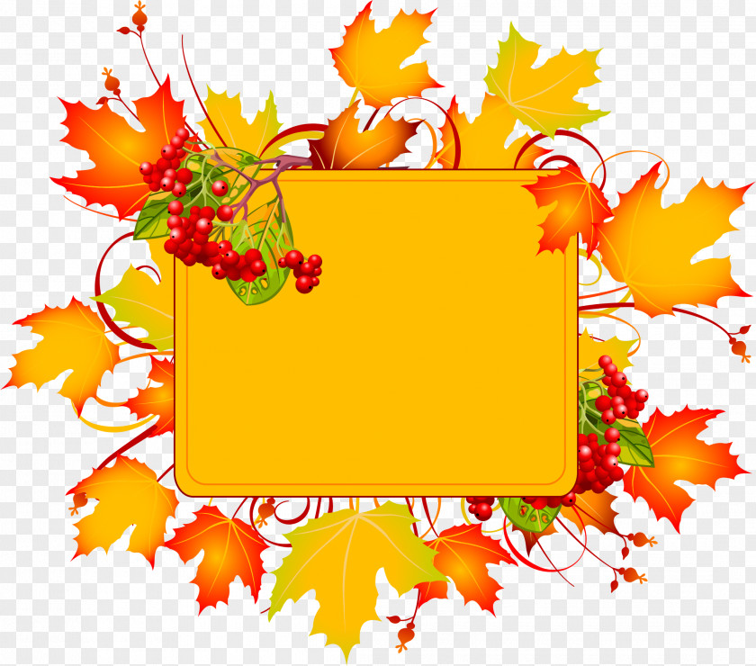 Thanks Giving Autumn Clip Art PNG