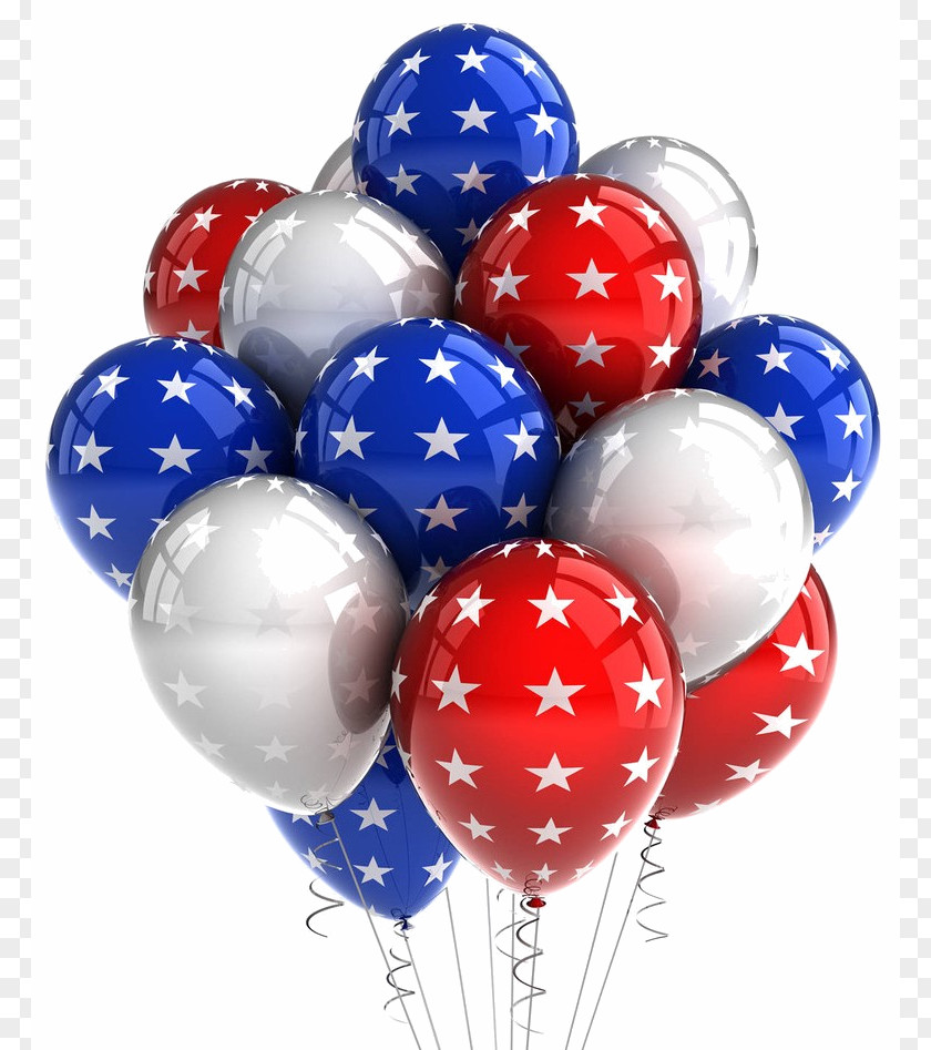 United States Independence Day Balloon Stock Photography PNG