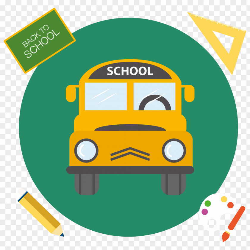 Vector School Bus Photography Illustration PNG