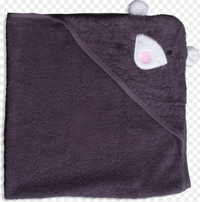 Baby Towel Textile Anthracite Black M PNG
