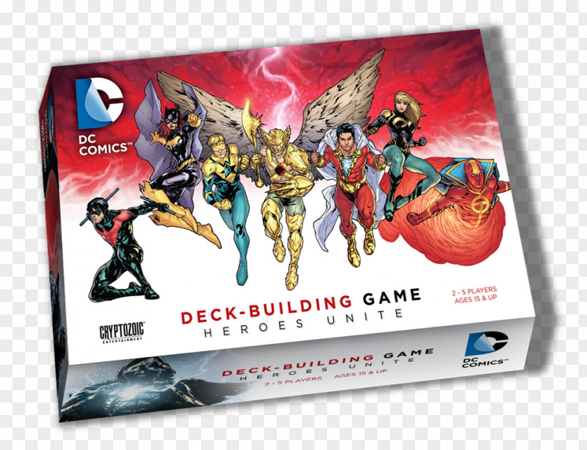 Captain Marvel Cryptozoic Entertainment DC Comics Deck-Building Game Hawkman PNG