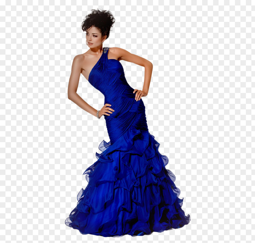 Dress Evening Gown Prom Ruffle PNG