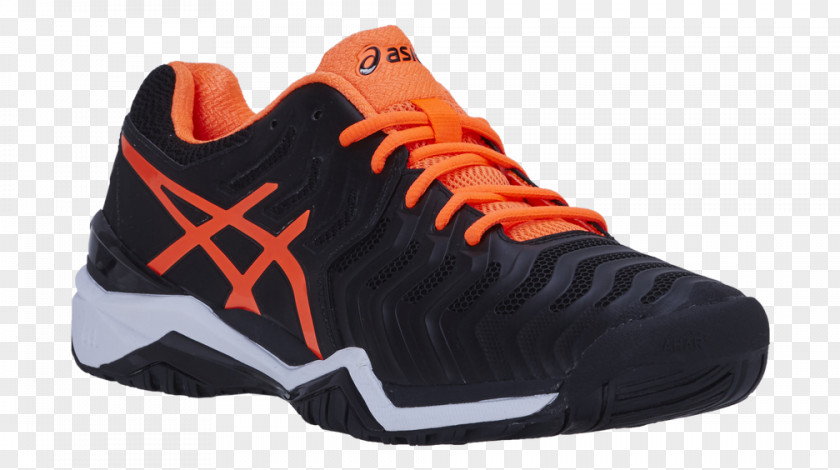 Orange White Tennis Shoes For Women Sports Asics Gel Resolution 7 Men's Shoe Nike PNG