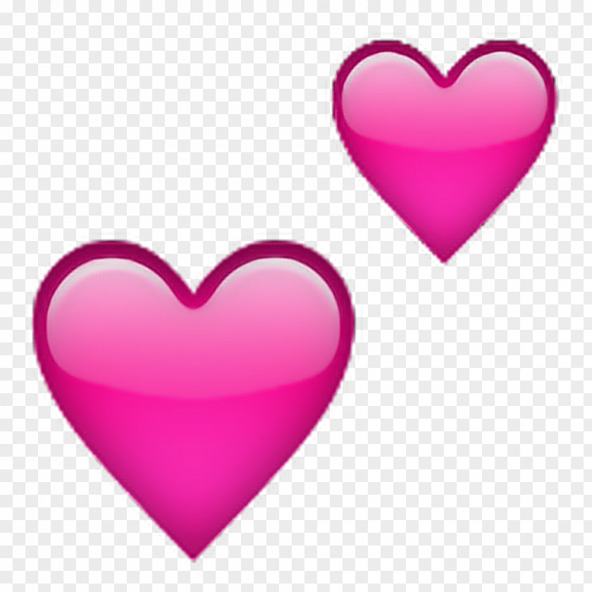PINK HEARTS World Emoji Day Heart Text Messaging Symbol PNG