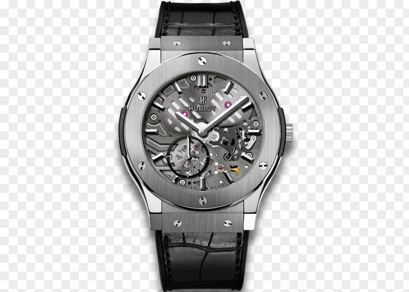 Closet Top Hublot Classic Fusion Skeleton Watch Chronograph PNG