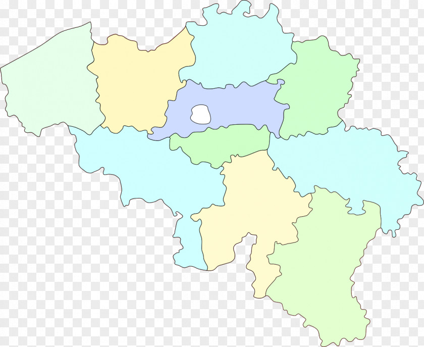 Map Provinces Of Belgium Ecoregion PNG