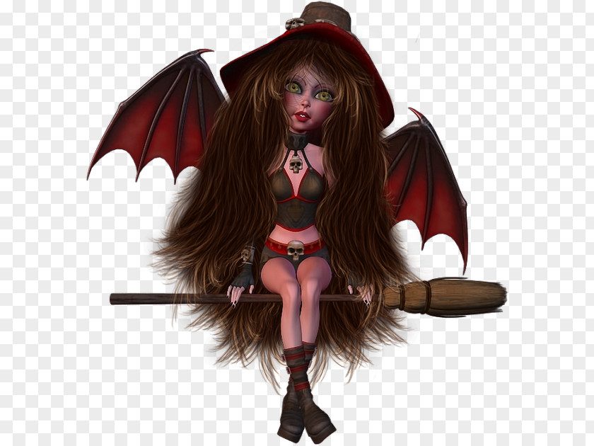 Demon Long Hair Figurine Legendary Creature PNG