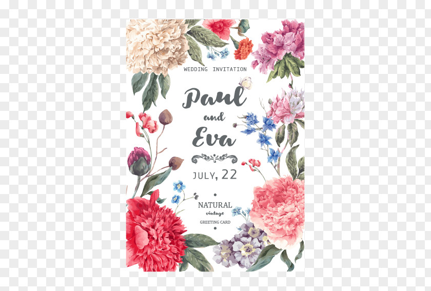 Flower Posters Watercolor Painting Stock Photography Illustration PNG