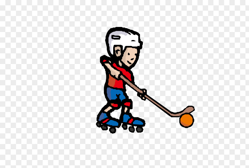 Hockey Player Ball Ice Floor Clip Art PNG