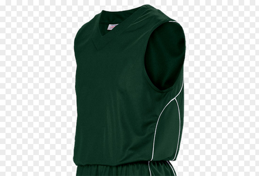 Basketball Uniform Sleeveless Shirt Shoulder Green Gilets PNG