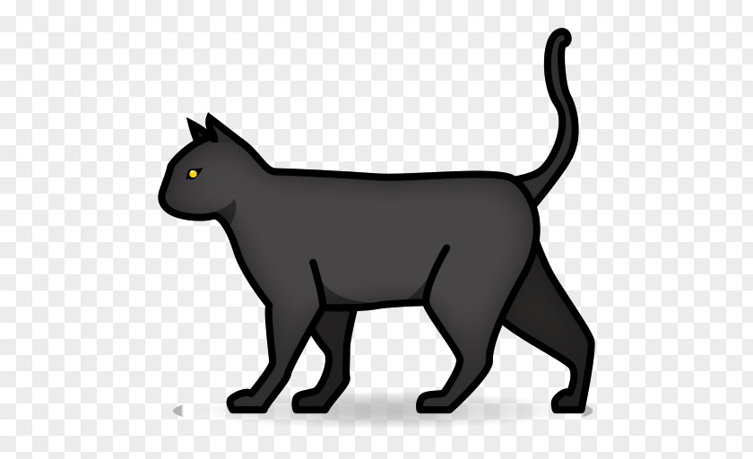 Maple Leaf Decoration Whiskers Black Cat Kitten Emoji PNG